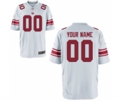 Men Nike Nfl Jerseys New York Giants Customized Elite White Jersey