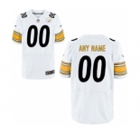 Men Nike Nfl Jerseys Pittsburgh Steelers Customized Elite White Jersey