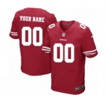 Men Nike Nfl Jerseys San Francisco 49ers Customized Elite Red Jersey