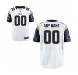 Men Nike Nfl Jerseys St. Louis Rams Customized Elite White Jersey