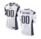 Men Nike nfl jerseys New England Patriots Customized Elite White Jersey