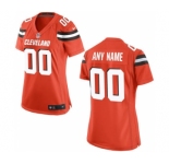 Women Nike Nfl Jerseys Cleveland Browns Customized Orange Jersey