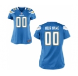 Women Nike Nfl Jerseys San Diego Chargers Customized Lt.Blue Jersey