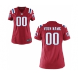 Women Nike nfl jerseys New England Patriots Customized Red Jersey