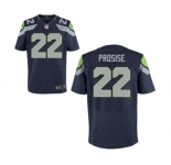 Men's Nike Seattle Seahawks #22 C.J. Prosise Elite Blue Team Color NFL Jersey