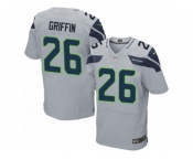 Men's Nike Seattle Seahawks #26 Shaquill Griffin Elite Grey Alternate NFL Jersey