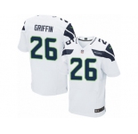 Men's Nike Seattle Seahawks #26 Shaquill Griffin Elite White NFL Jersey