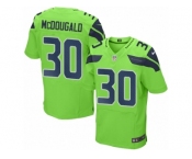 Men's Nike Seattle Seahawks #30 Bradley McDougald Elite Green Rush NFL Jersey
