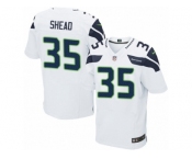 Men's Nike Seattle Seahawks #35 DeShawn Shead Elite White NFL Jersey