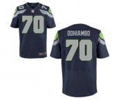 Men's Nike Seattle Seahawks #70 Rees Odhiambo Elite Blue Team Color NFL Jersey