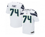 Men's Nike Seattle Seahawks #74 George Fant Elite White NFL Jersey