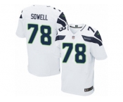 Men's Nike Seattle Seahawks #78 Bradley Sowell Elite White NFL Jersey