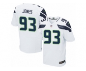 Men's Nike Seattle Seahawks #93 Nazair Jones Elite White NFL Jersey