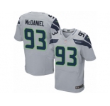 Men's Nike Seattle Seahawks #93 Tony McDaniel Elite Grey Alternate NFL Jersey