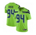 Men's Nike Seattle Seahawks #94 Rasheem Green Elite Green Rush Vapor Untouchable NFL Jersey