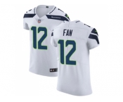 Nike Seattle Seahawks #12 Fan White Men Stitched NFL Vapor Untouchable Elite Jersey