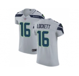 Nike Seattle Seahawks #16 Tyler Lockett Grey Alternate Men Stitched NFL Vapor Untouchable Elite Jersey