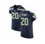Nike Seattle Seahawks #20 Rashaad Penny Steel Blue Team Color Men Stitched NFL Vapor Untouchable Elite Jersey