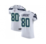 Nike Seattle Seahawks #80 Steve Largent White Men Stitched NFL Vapor Untouchable Elite Jersey