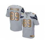 Nike Seattle Seahawks #89 Doug Baldwin Grey Alternate Men's Stitched NFL Elite Gold Jersey