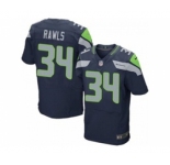 nike nfl jerseys seattle seahawks #34 rawls blue[Elite]