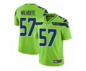 Men Nike Seattle Seahawks #57 Michael Wilhoite Vapor Untouchable Limited Green NFL Jersey