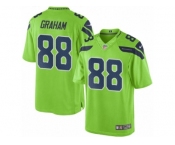 Men Nike Seattle Seahawks #88 Jimmy Graham Limited Green Rush NFL Jerseys