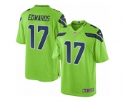 Men's Nike Seattle Seahawks #17 Braylon Edwards Limited Green Rush NFL Jersey