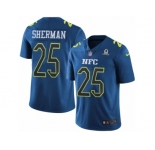 Men's Nike Seattle Seahawks #25 Richard Sherman Limited Blue 2017 Pro Bowl NFL Jersey