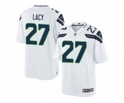 Men's Nike Seattle Seahawks #27 Eddie Lacy Limited White NFL Jersey