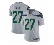 Men's Nike Seattle Seahawks #27 Eddie Lacy Vapor Untouchable Limited Grey Alternate NFL Jersey