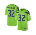 Men's Nike Seattle Seahawks #32 Christine Michael Sr Limited Green Rush NFL Jersey