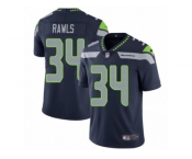 Men's Nike Seattle Seahawks #34 Thomas Rawls Vapor Untouchable Limited Steel Blue Team Color NFL Jersey