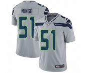Men's Nike Seattle Seahawks #51 Barkevious Mingo Grey Alternate Vapor Untouchable Limited Player NFL Jersey