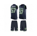 Men's Nike Seattle Seahawks #57 Michael Wilhoite Limited Steel Blue Tank Top Suit NFL Jersey