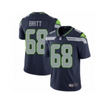 Men's Nike Seattle Seahawks #68 Justin Britt Vapor Untouchable Limited Steel Blue Team Color NFL Jersey