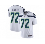 Men's Nike Seattle Seahawks #72 Michael Bennett Vapor Untouchable Limited White NFL Jersey