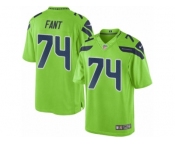 Men's Nike Seattle Seahawks #74 George Fant Limited Green Rush NFL Jersey