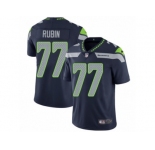 Men's Nike Seattle Seahawks #77 Ahtyba Rubin Vapor Untouchable Limited Steel Blue Team Color NFL Jersey