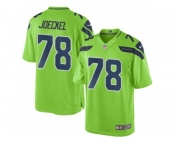 Men's Nike Seattle Seahawks #78 Luke Joeckel Limited Green Rush NFL Jersey