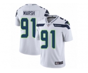 Men's Nike Seattle Seahawks #91 Cassius Marsh Vapor Untouchable Limited White NFL Jersey