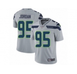 Men's Nike Seattle Seahawks #95 Dion Jordan Vapor Untouchable Limited Grey Alternate NFL Jersey