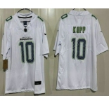 Men's Seattle Seahawks #10 Cooper Kupp Limited White Fashion Vapor Jersey