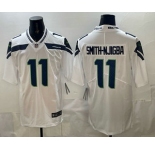 Men's Seattle Seahawks #11 Jaxon Smith Njigba Limited White Vapor Jersey