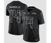 Men's Seattle Seahawks #14 Sam Darnold Black 2026 F.U.S.E. Salute to Service Limited Football Stitched Jersey