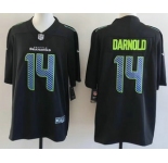 Men's Seattle Seahawks #14 Sam Darnold Limited Black Fashion Vapor Jersey