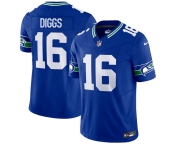Men's Seattle Seahawks #16 Trevon Diggs Royal 2025 F.U.S.E Throwback Vapor Limited Football Stitched Jersey