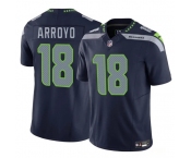 Men's Seattle Seahawks #18 Elijah Arroyo Navy 2025 Draft F.U.S.E. Vapor Limited Football Stitched Jersey