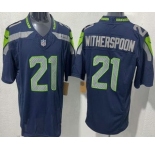 Men's Seattle Seahawks #21 Devon Witherspoon Limited Navy FUSE Vapor Jersey