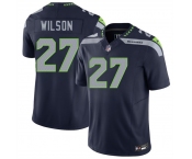 Men's Seattle Seahawks #27 Emanuel Wilson Navy 2026 F.U.S.E. Vapor Untouchable Limited Football Stitched Jersey